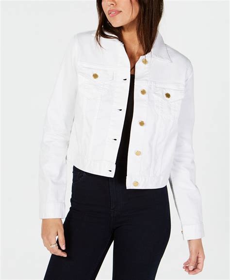 michael kors cropped denim jacket